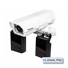 VIVOTEK IP816A-LPKIT-40 2MP License Plate Capture Box Camera, Vari-focal 12-40mm Lens, Recognition Distance 20M, Remote Back Focus, 60MPH (90KM/H), IP66, Vandal-proof IK10, PoE